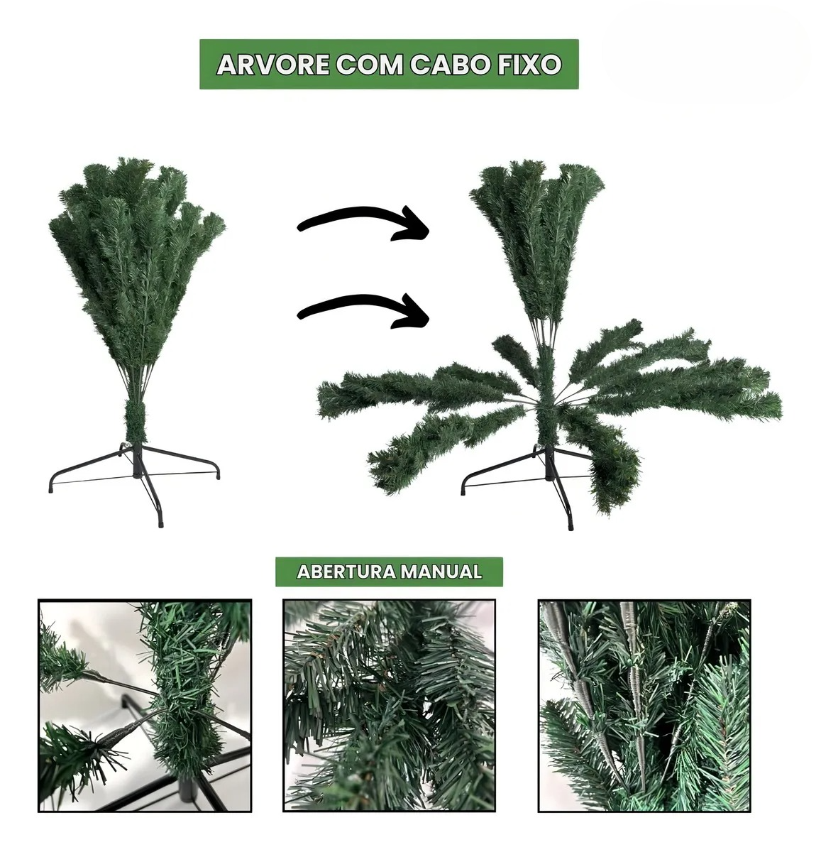 Árvore De Natal Pinheiro Canadense Luxo 2,70m 2000 Galhos Tradicional Verde Imperial Premium Grande Cheia