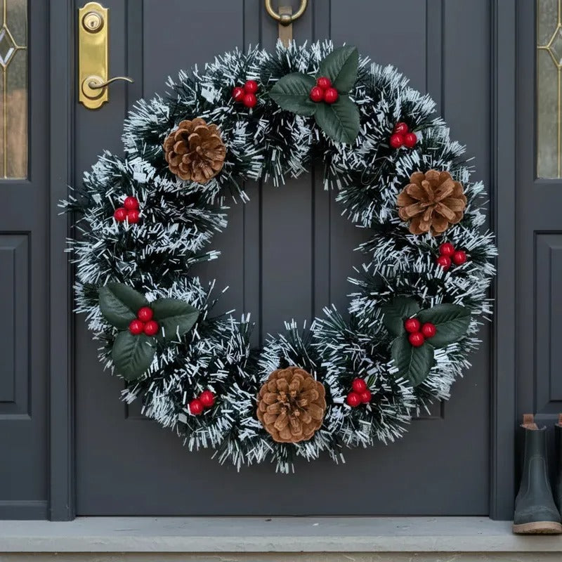 Guirlanda De Natal 30cm Decorada Enfeite Natalino Luxo