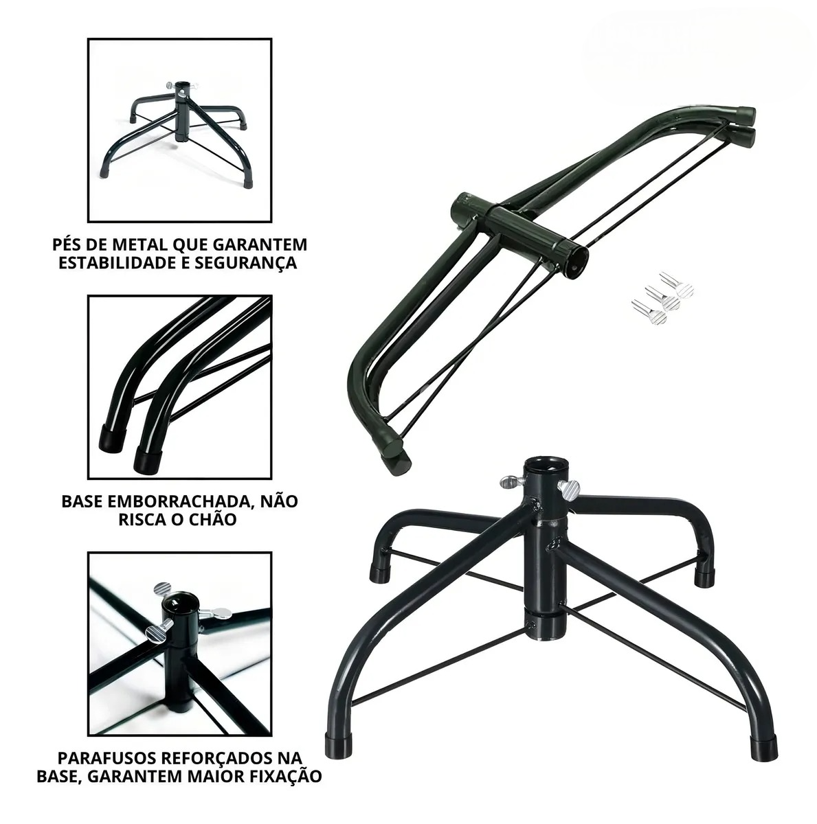 Árvore De Natal Pinheiro Canadense Luxo 2,70m 2000 Galhos Tradicional Verde Imperial Premium Grande Cheia