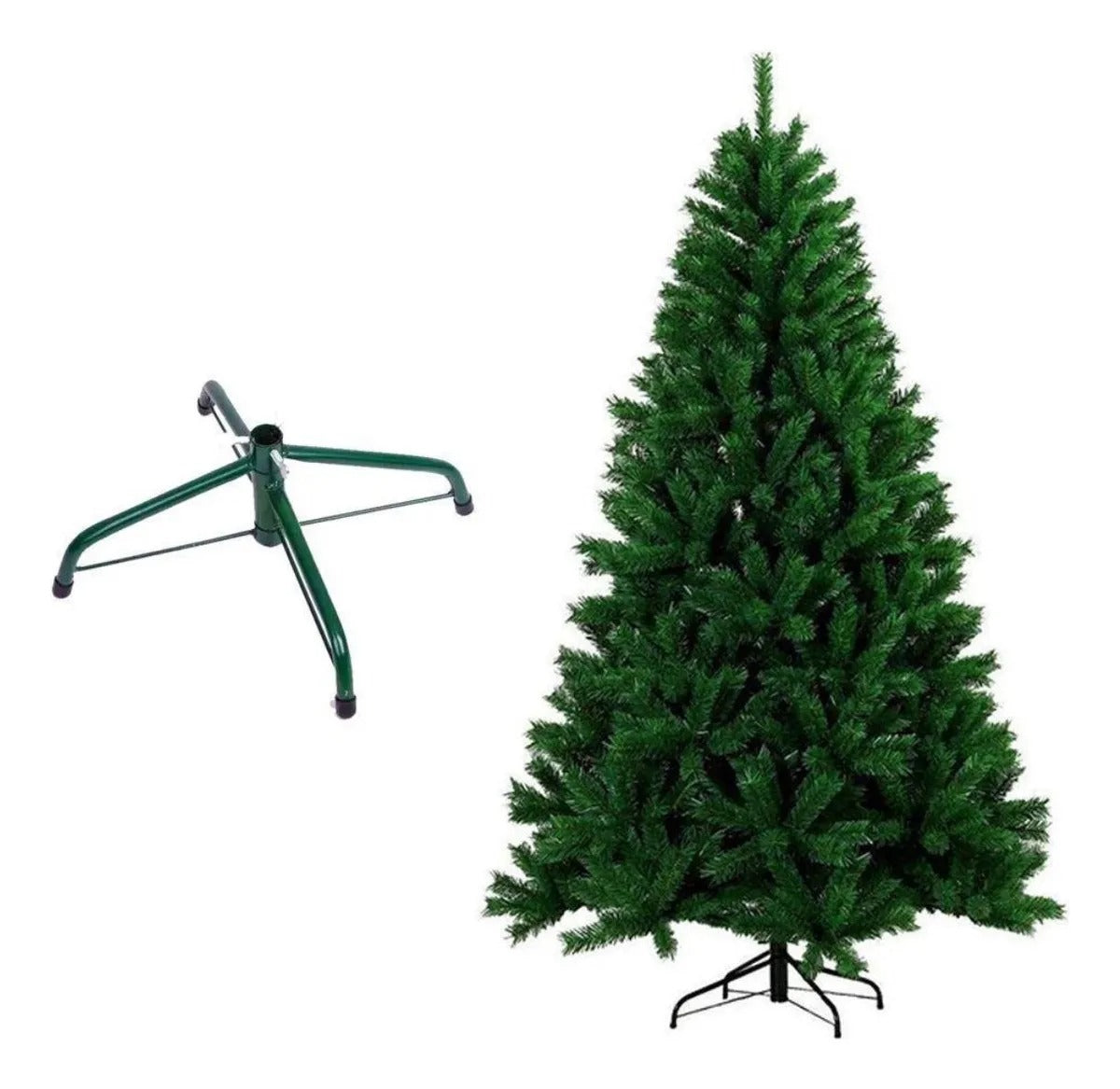 Árvore De Natal Verde 1,80m 1860 Galhos Pé De Ferro Cor Verde