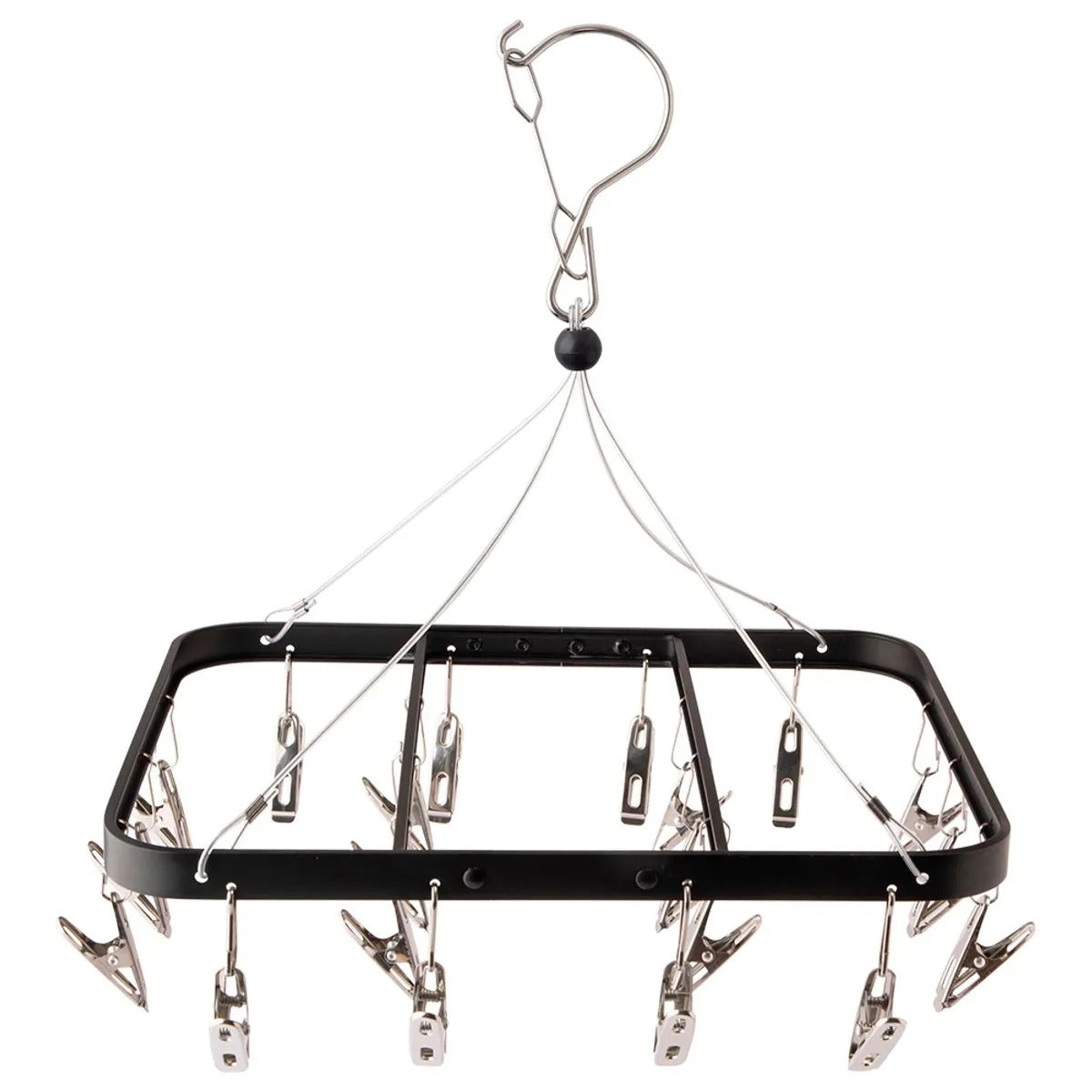 Varal Para Peças Íntimas Moderna Com 20 Prendedores Alumínio Plástico 31,531cm LM1516 - honeyhome