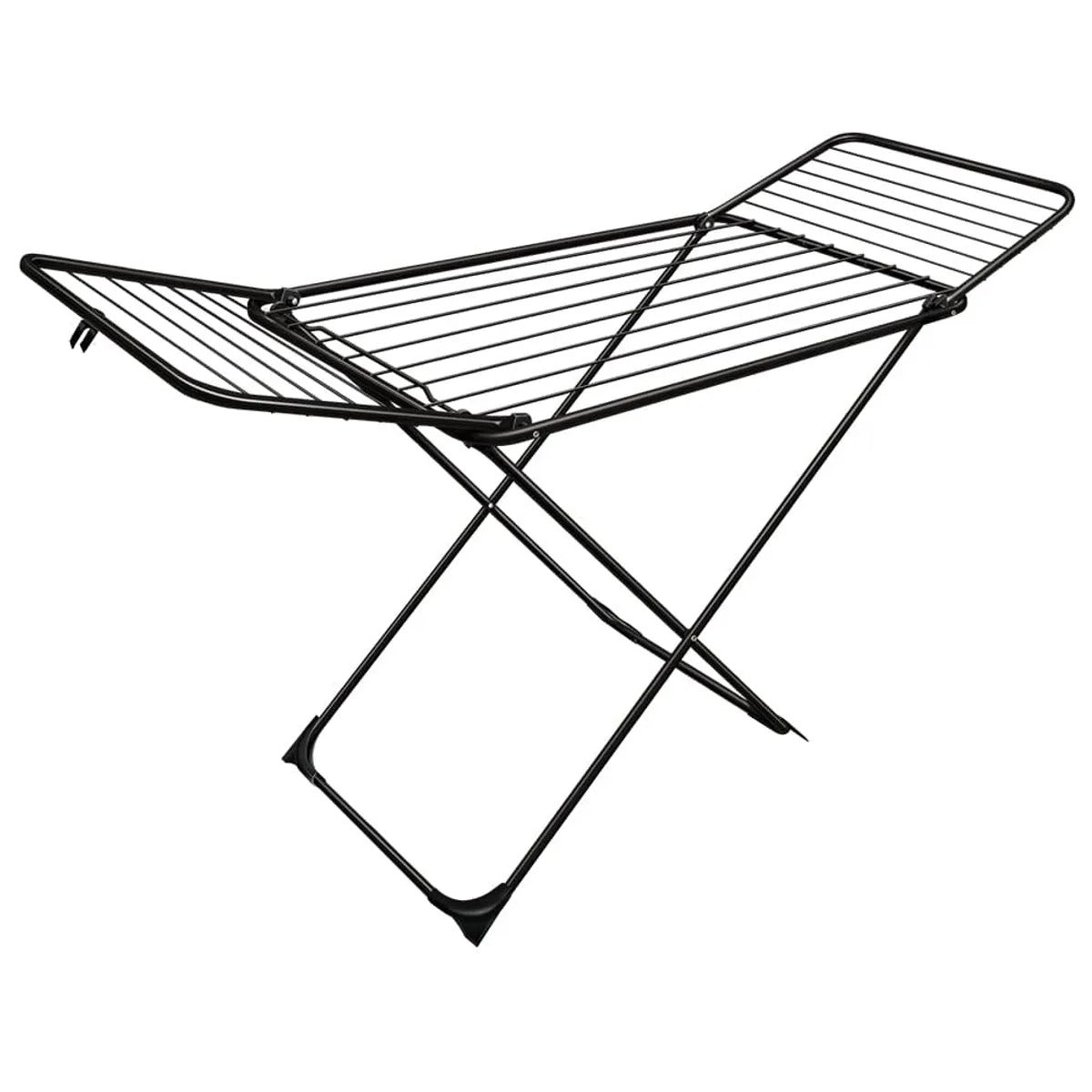 Varal de Chão Com Abas Mega Preto 90x162x65cm - Secalux