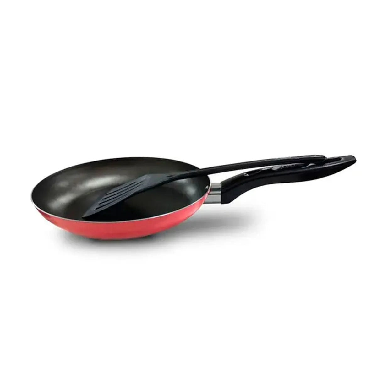 Kit Frigideira em Alumínio Antiaderente com Espatula Vermelho 17/21/25 Marpal