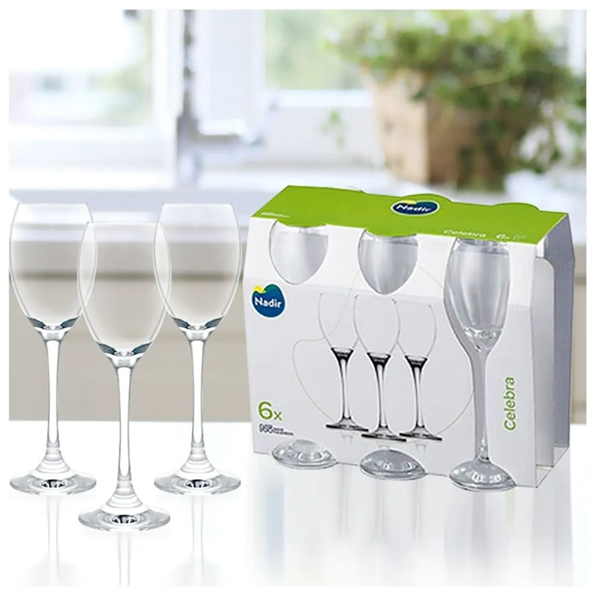 Jogo Taça Vinho Celebra 6 Peças 300ml - Nadir