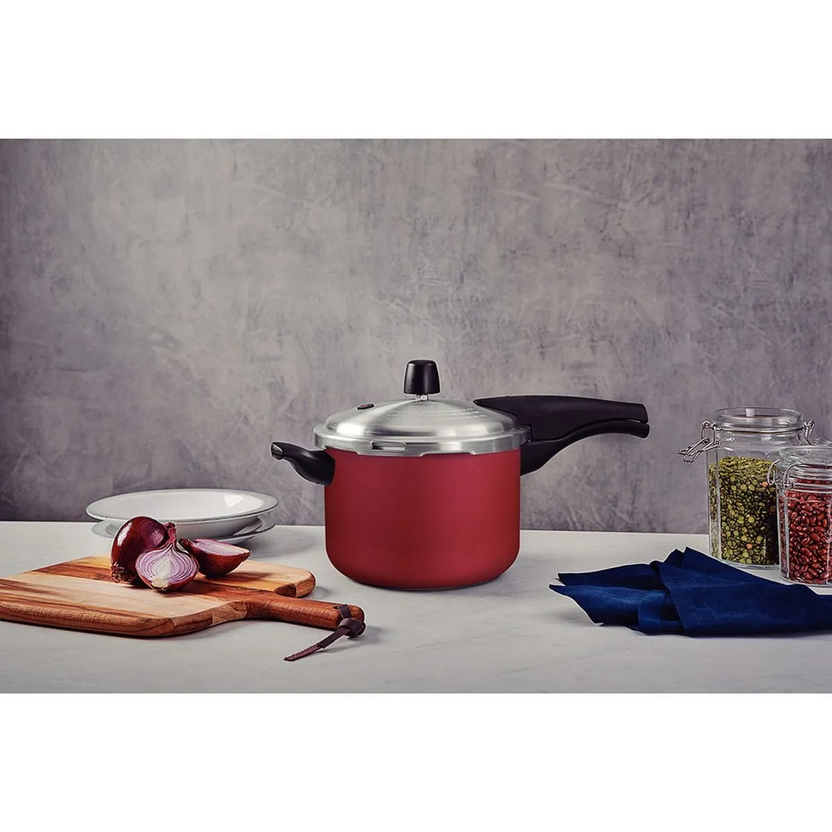 Panela de Pressão 4,5L Vancouver Effect Antiaderente Starflon Max Vermelho 20cm 20591720 - Tramontina