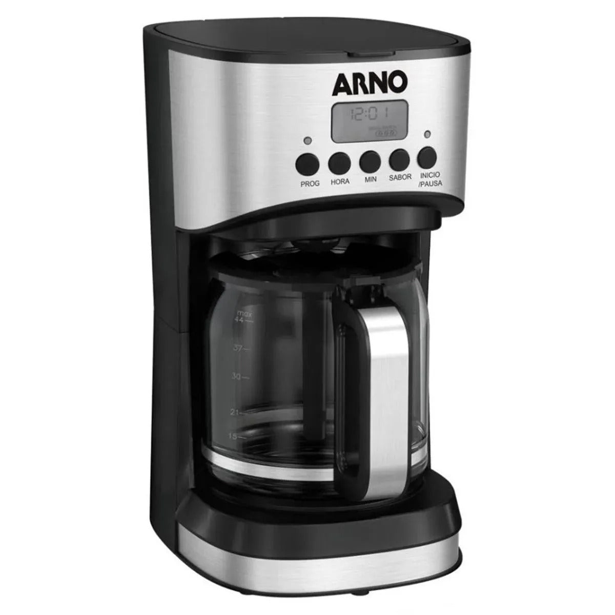 Cafeteira Elétrica Programável New Element Preta Com Jarra de Vidro 1,8 Litros 1000w 127v 220v 1510001996 - Arno