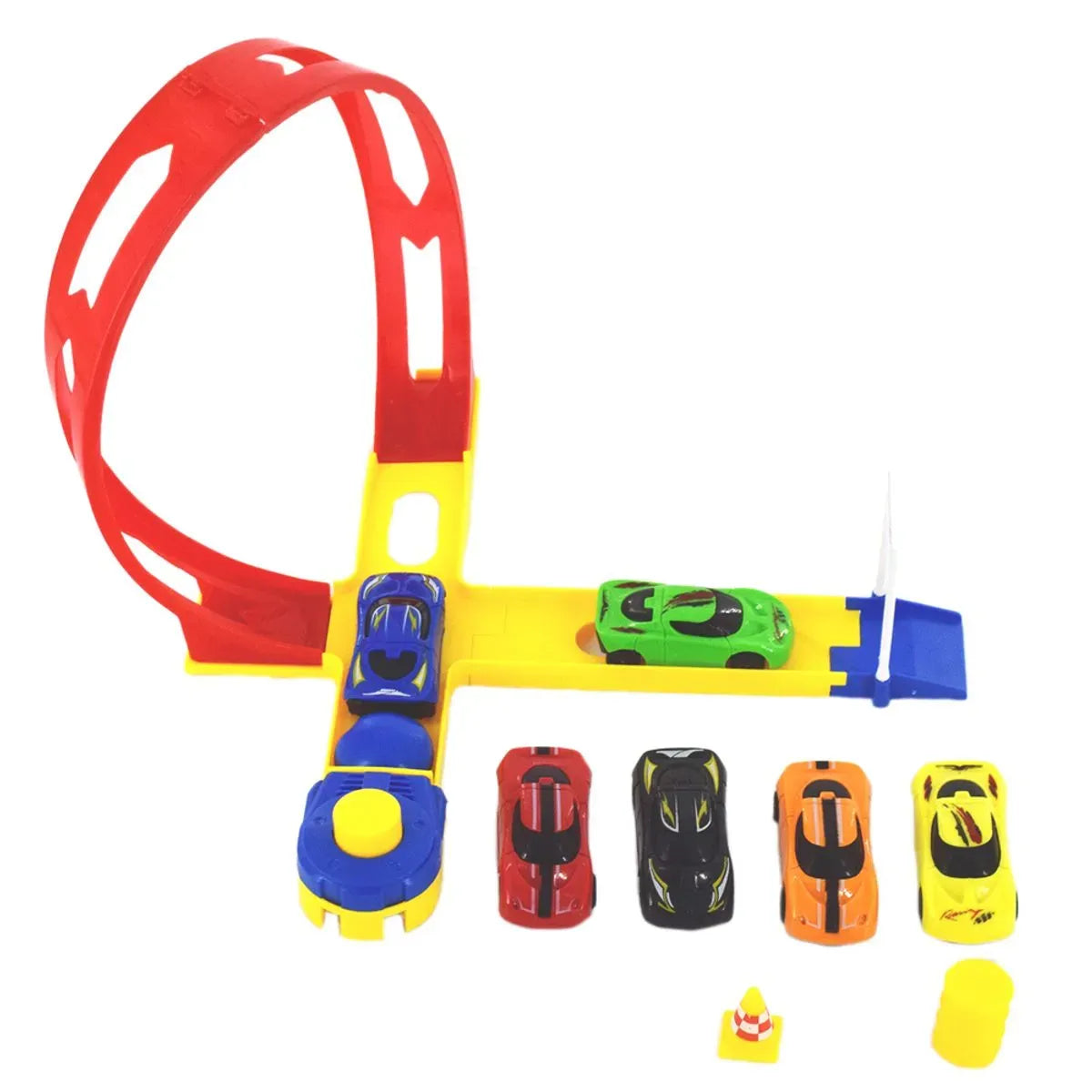 Pista Turbo Charger com 6 Carrinhos LJM135 - honeyhome