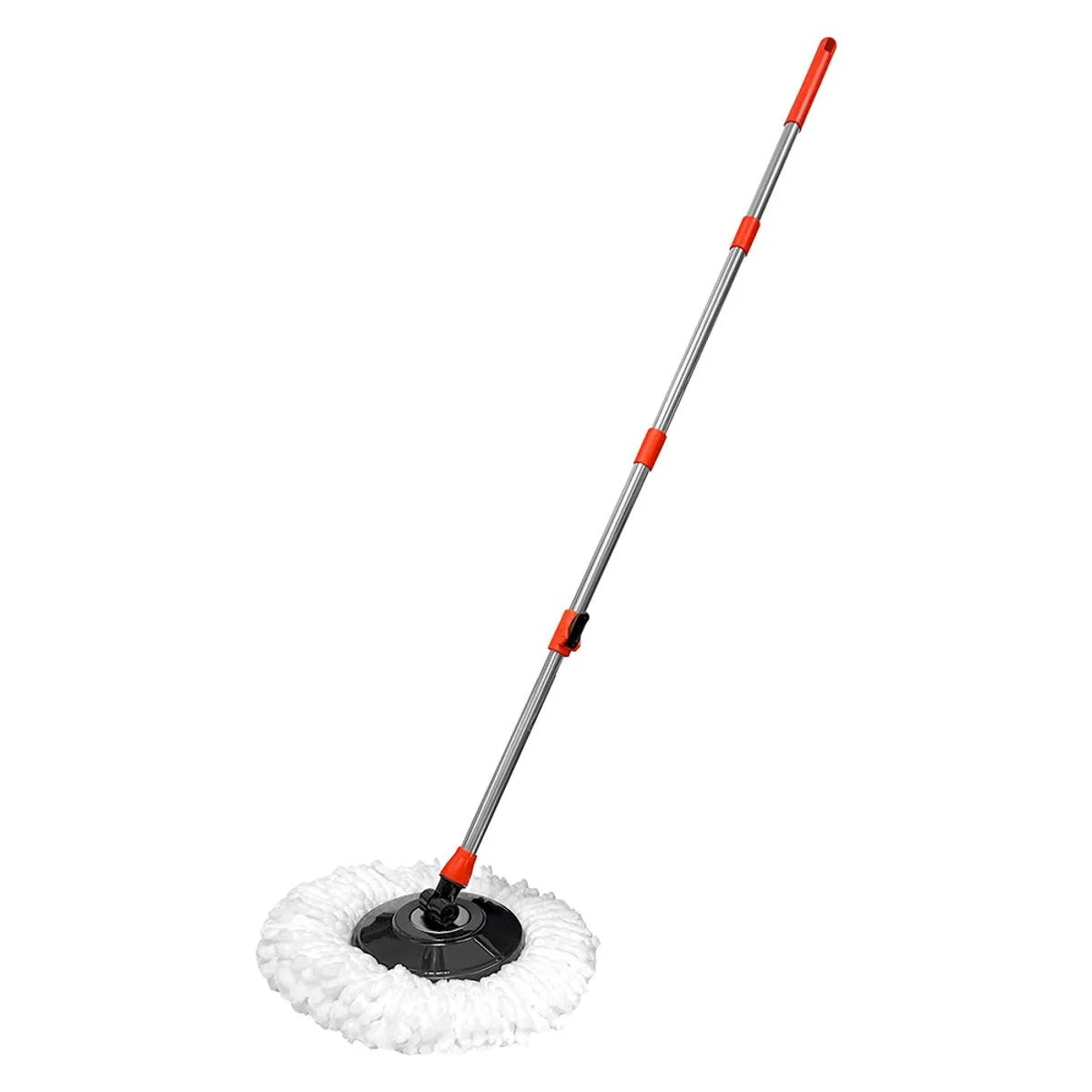 Mop Giratório Duo Aço Inox Vermelho E Cinza 126042801011 - Powermaid