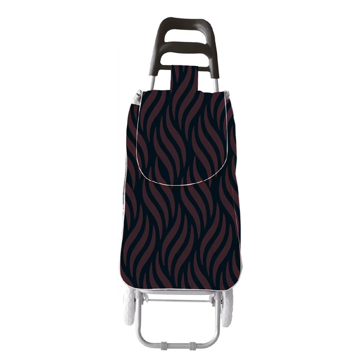 Carrinho de Feira Multiuso em Metal e Tecido 100% Poliéster Sortido - honeyhome