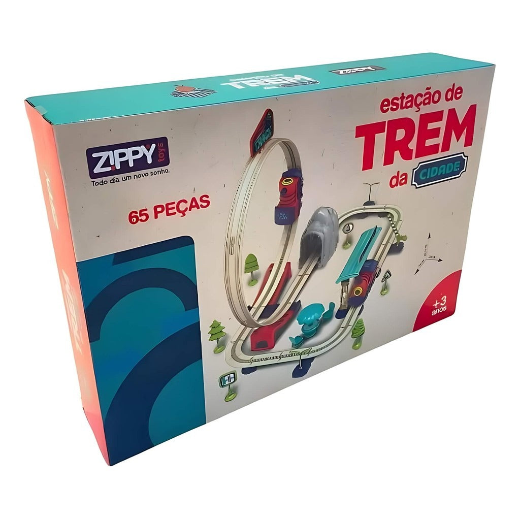 Kit Estação de Trem Looping 65 Peças 9176 - Zippy Toys