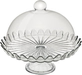 Boleira de Vidro Pétalas de Jasmin com Pé 24cm