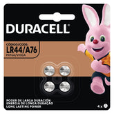 Bateria Pilha Alcalina 1,5v LR44/ A76 Blister Com 4 Unidades 5007590 - Duracell