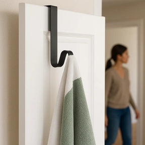 Suporte Porta Para Guirlanda Natal Estilo Gancho 23cm Preto