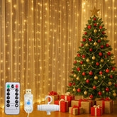 Cortina Led Amarela 3x3 Metros Festa Casamento Eventos Natal Iluminação