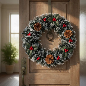 Guirlanda De Natal 30cm Decorada Enfeite Natalino Luxo