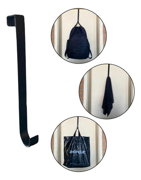 Suporte Porta Para Guirlanda Natal Estilo Gancho 23cm Preto