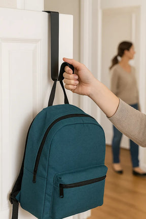 Suporte Porta Para Guirlanda Natal Estilo Gancho 23cm Preto