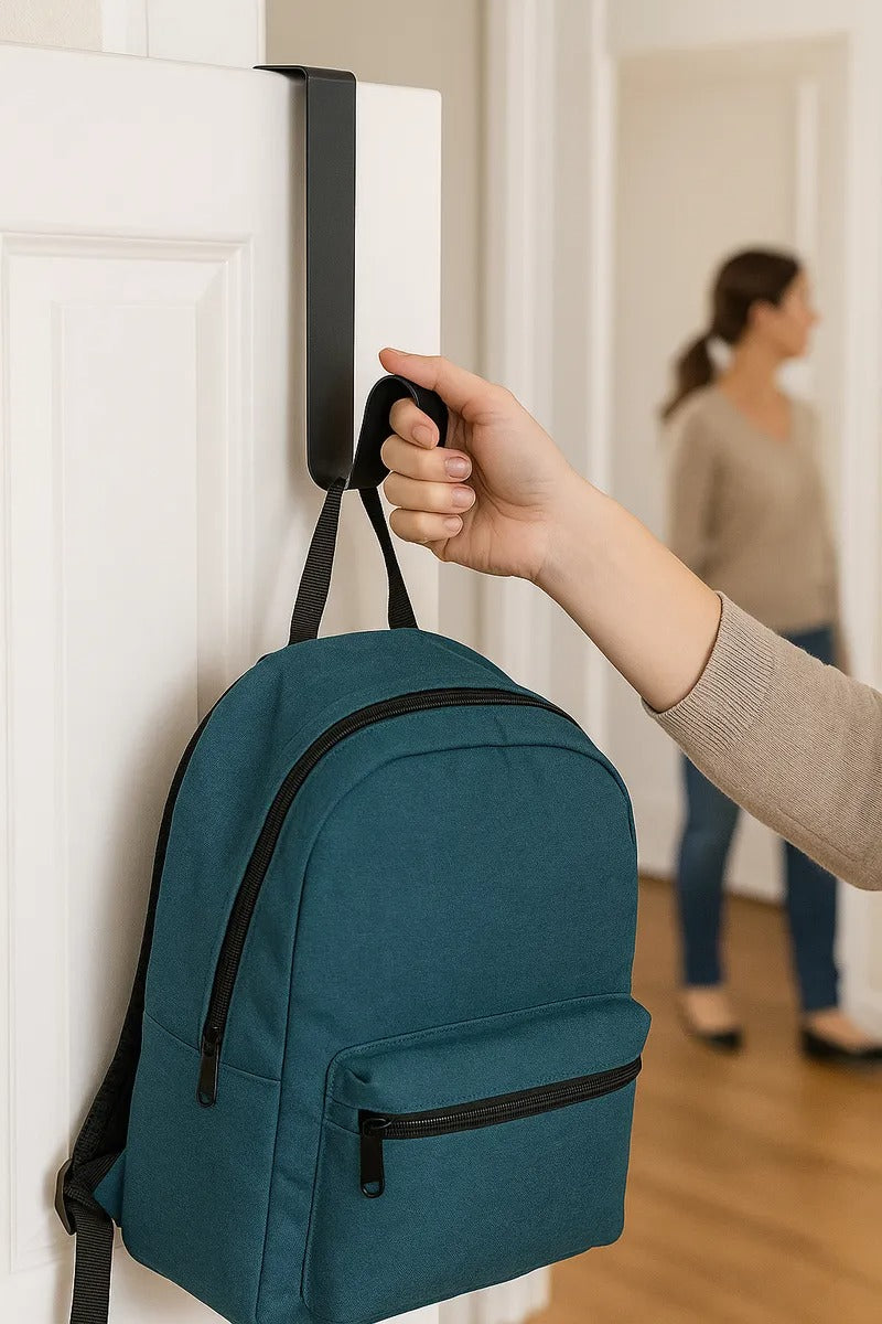 Suporte Porta Para Guirlanda Natal Estilo Gancho 23cm Preto