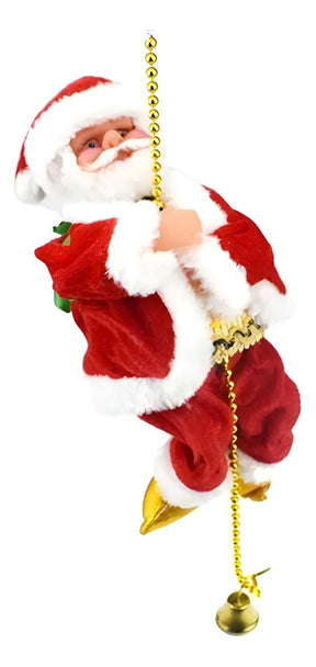 Papai Noel Escala Corda Sobe E Desce Musical Divertido