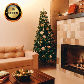 Árvore De Natal Pinheiro Canadense Luxo 2,70m 2000 Galhos Tradicional Verde Imperial Premium Grande Cheia