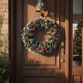 Guirlanda De Natal 30cm Decorada Enfeite Natalino Luxo