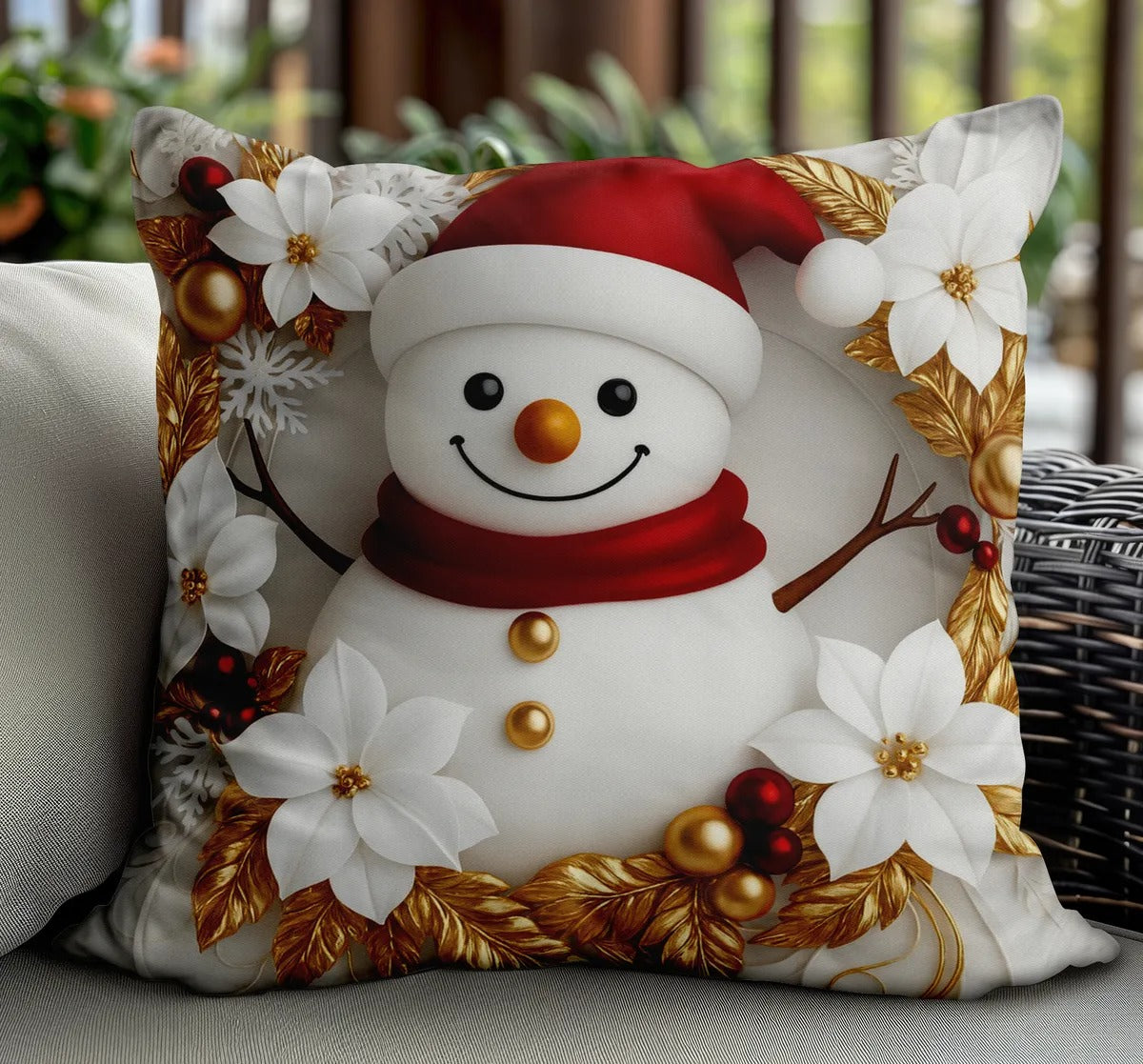 Kit 4 Capas De Almofadas Decorativas Natal Papai Noel 3d 25