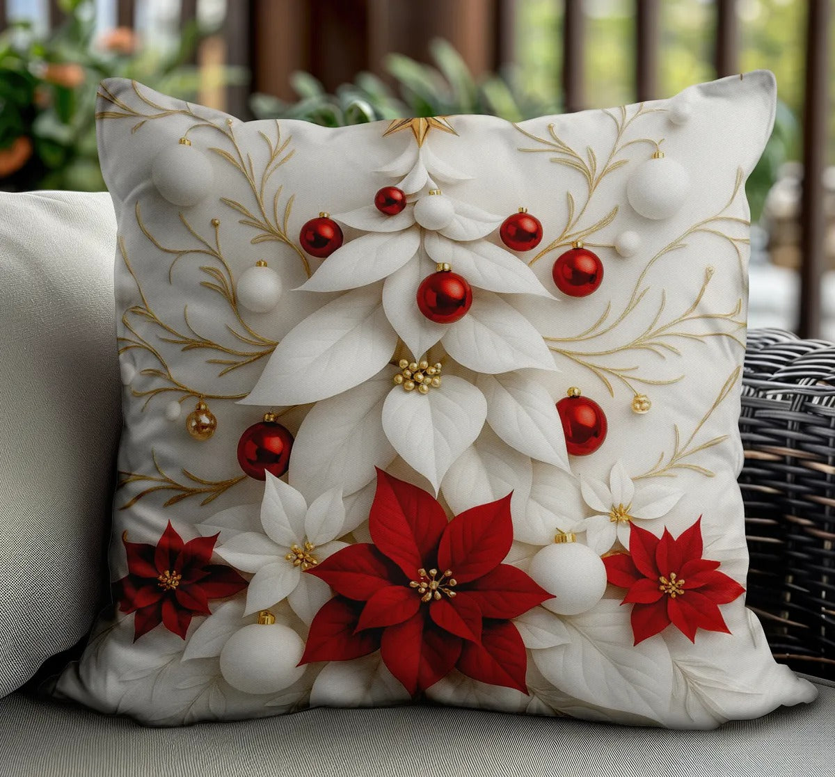 Kit 4 Capas De Almofadas Decorativas Natal Papai Noel 3d 25