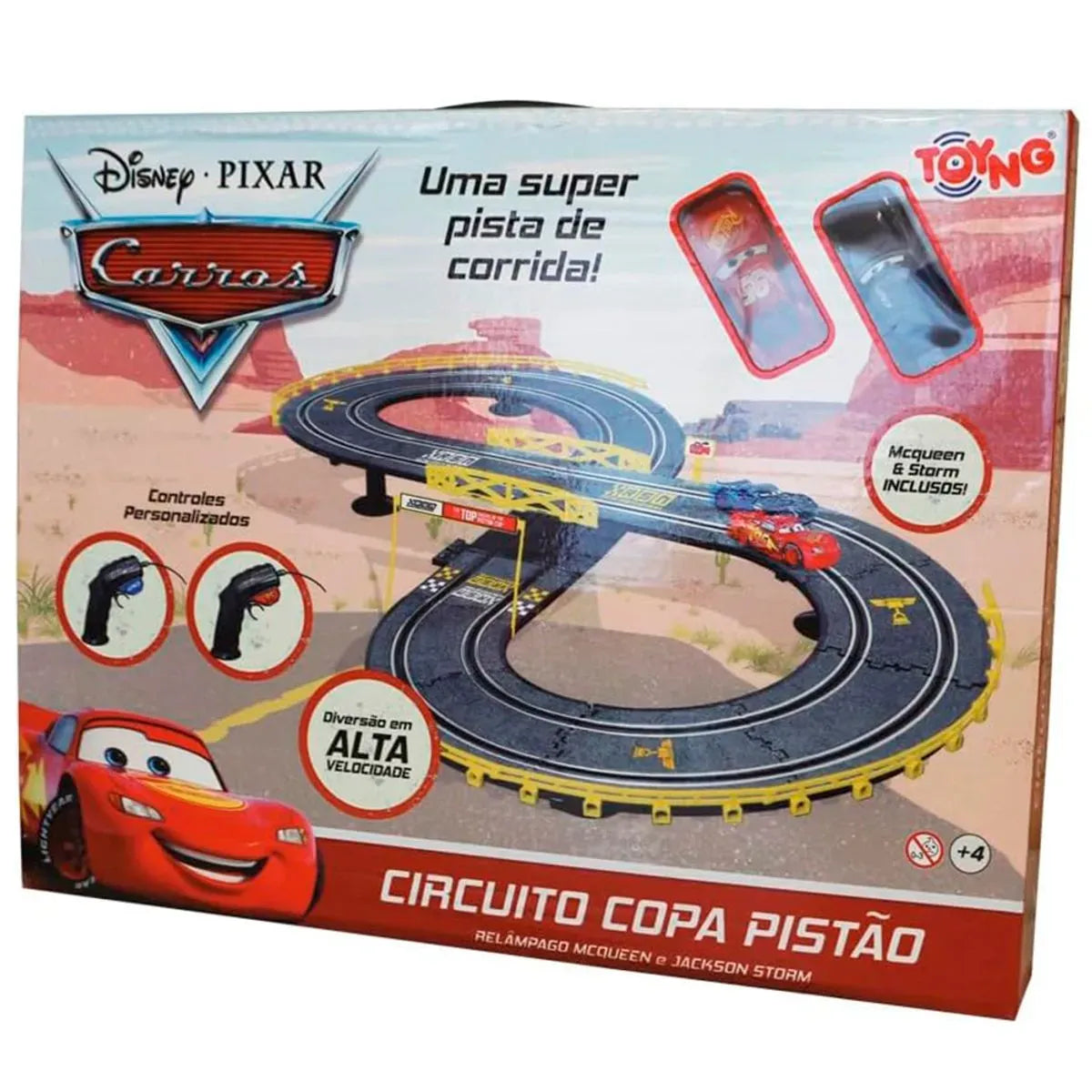 Pista Elétrica Carros Copa Pistão Hips E Abs 52403 - Toyng