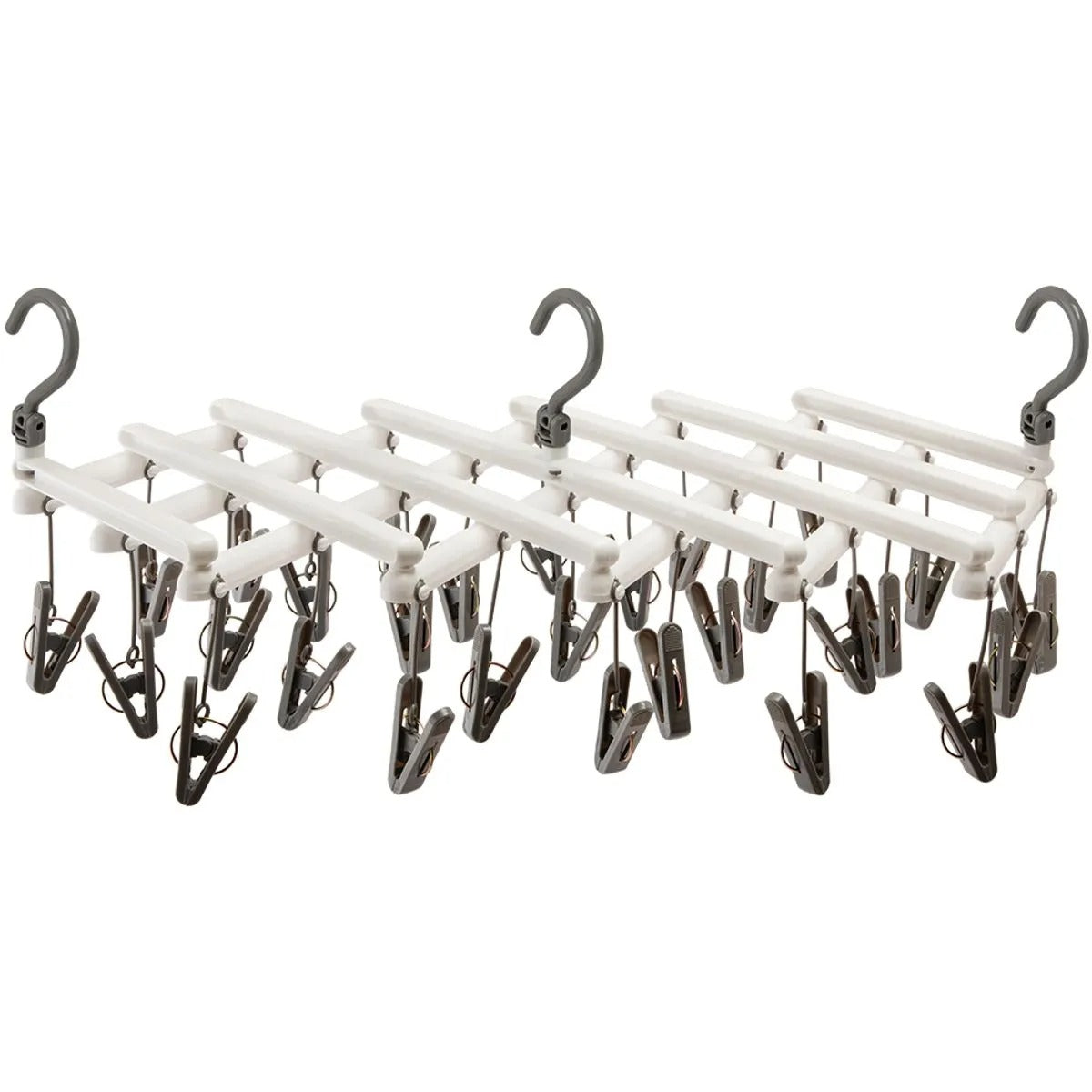 Varal Para Peças Íntimas Sanfonado Moderna Com 29 Prendedores Plástico 82x28x8cm LM2348MO - honeyhome