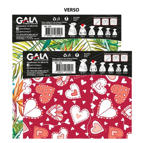 Saco de Presente Laminado Adulto Feminino Estampa Romântica Sortida 58x89cm 8255 - Gala