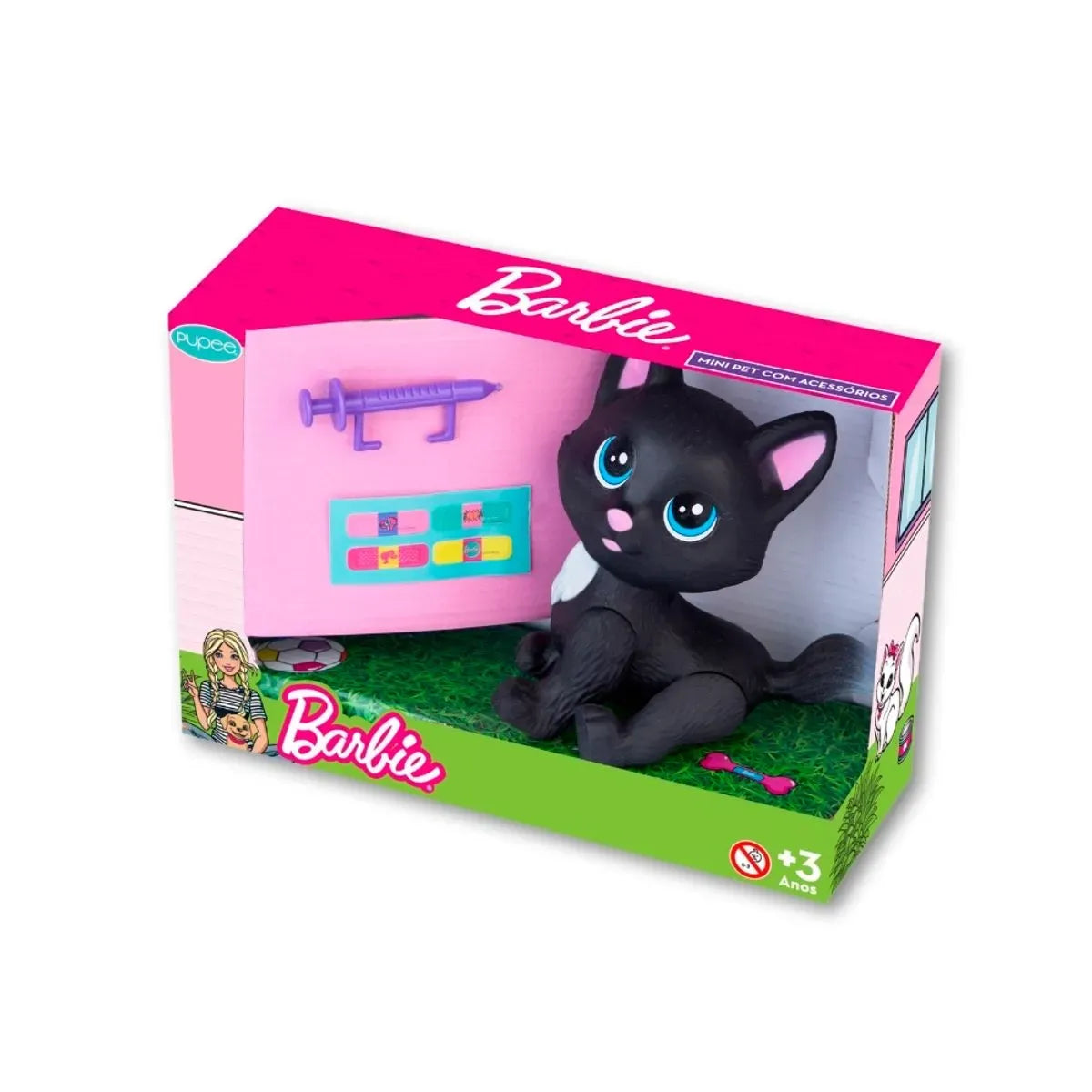 Mini Pet Gata Preta Dodói com Acessórios 1196 - Pupee