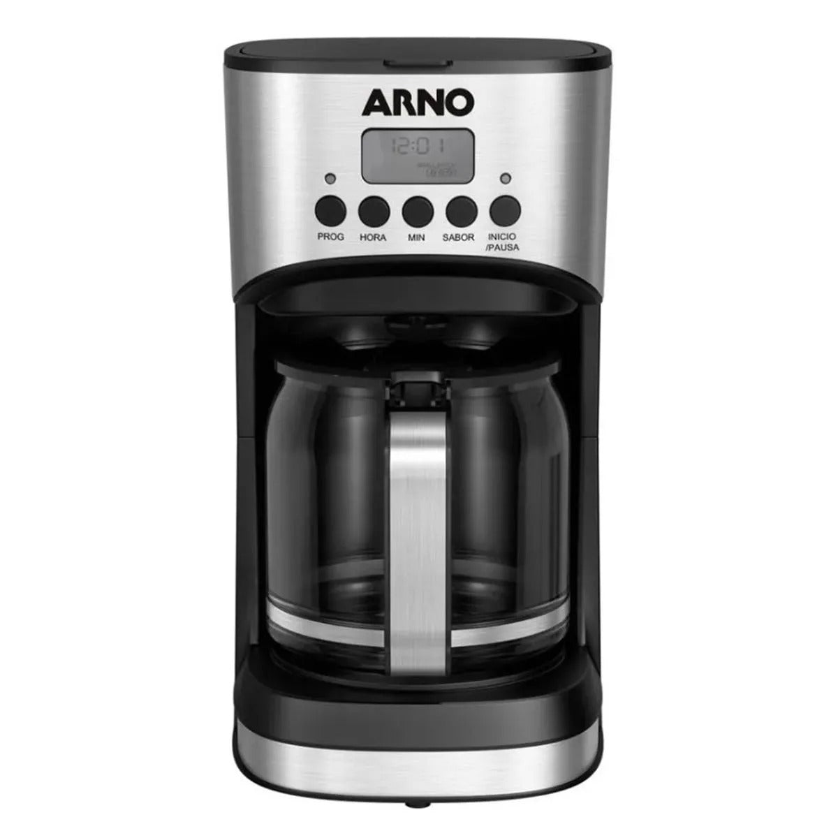 Cafeteira Elétrica Programável New Element Preta Com Jarra de Vidro 1,8 Litros 1000w 127v 220v 1510001996 - Arno