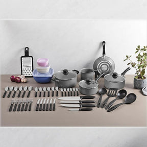 Kit 47 Peças Para Cozinha Com Panelas Antiaderentes, Talheres, Facas E Utensílios Domésticos 20297612 - Tramontina