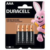 Pilha Alcalina Palito AAA Blister Com 4 Unidades AAA4 - Duracell