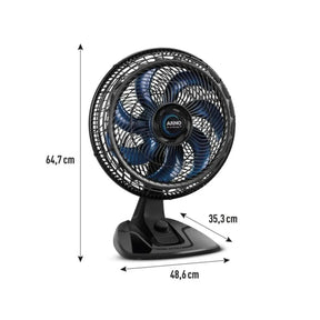 Ventilador de Mesa X-treme Ve70 40cm 7 Pás Preto/Azul 150w 127v 2720017321 - Arno