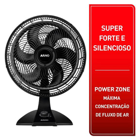 Ventilador De Mesa Turbo Force Vf42 Preto 127v 220v 40cm 2720016835 - Arno
