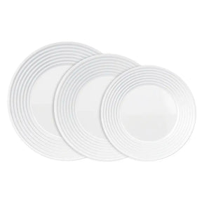 Aparelho de Jantar Saturno Vidro Branco Opalino 12 Peças 17490201311839 - Nadir