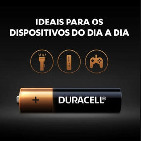 Pilha Alcalina Palito AAA Blister Com 4 Unidades AAA4 - Duracell
