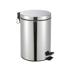 Lixeira Pedal Aço Inox 12 Litros com Cesto Removível LM0005 - honeyhome