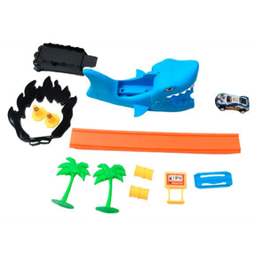 Pista De Corrida Mega Tubarão Turbo Charger Plástico LJM194 - honeyhome