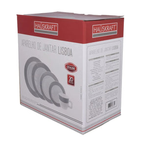 Aparelho de Jantar Lisboa Opalina 20 Peças OPAL500 - Hauskraft
