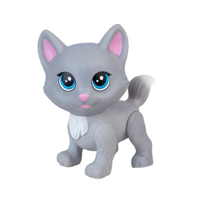 Mini Pet com Acessórios Gata Cinza Cuidados 1208 - Pupee