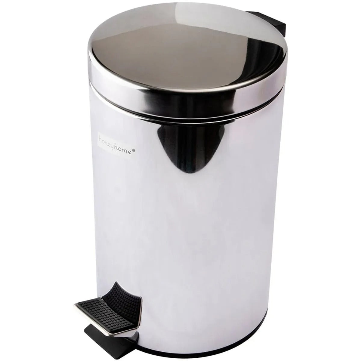 Lixeira Pedal Aço Inox 12 Litros com Cesto Removível LM0005 - honeyhome