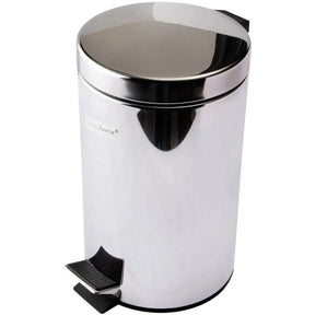 Lixeira Pedal Aço Inox 12 Litros com Cesto Removível LM0005 - honeyhome