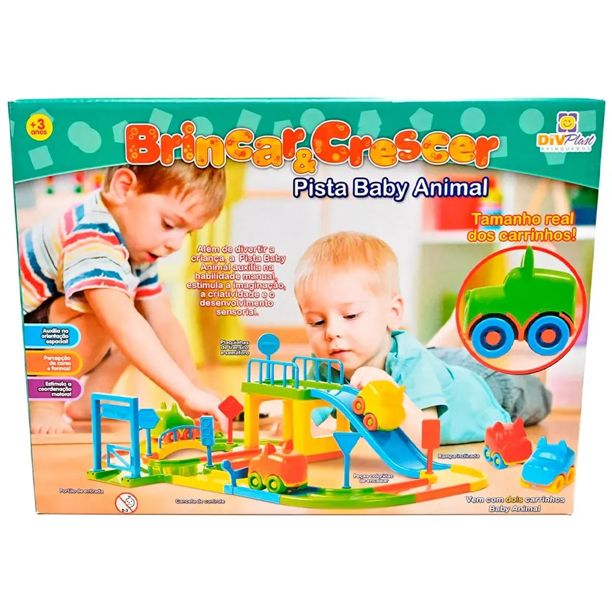 Pista Baby Animal Brincar & Crescer Plástico 560 - Divplast