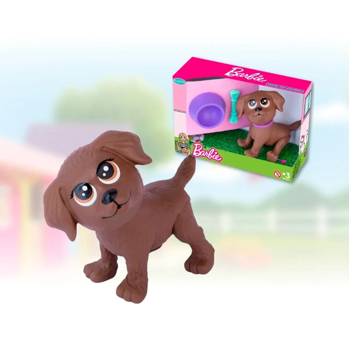 Mini Pet com Acessórios DJ Brincadeiras de Pet Marrom 1205 - Pupee