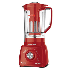 Liquidificador Turbo Power Vermelho 127v 220v - Mondial