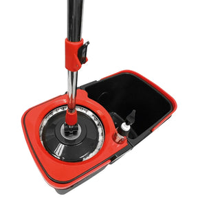 Mop Giratório Duo Aço Inox Vermelho E Cinza 126042801011 - Powermaid