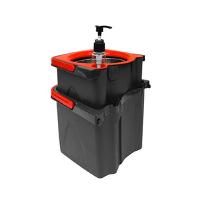 Mop Giratório Duo Aço Inox Vermelho E Cinza 126042801011 - Powermaid