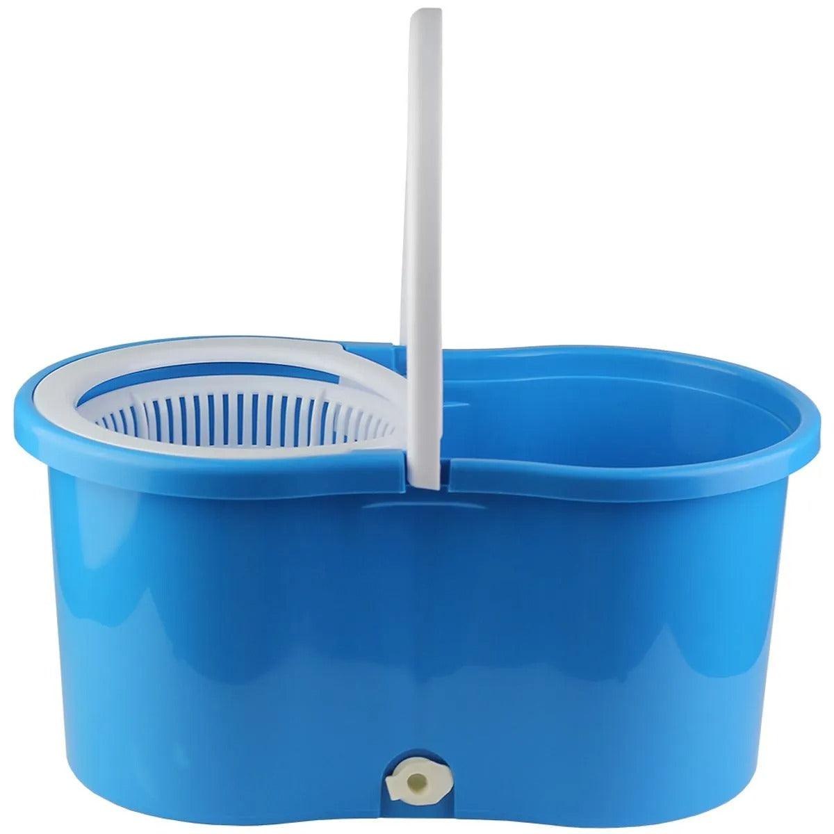 Kit Mop Giratório Moderna Balde Plástico Alça E Cabo Metálico 45x25,5x22cm LM2925MO - honeyhome